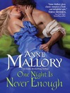 Cover image for One Night Is Never Enough